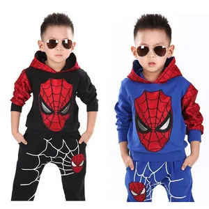 2スタイルBaby Boys Spring Autumn Spiderman Sportsスーツ2枚セットTracksuits Kids Clothingセット100-140センチメートルCasual服