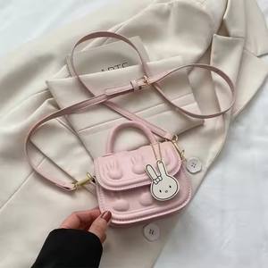 Sac à main mini enfant en cuir PU de dessin animé mignon 2025, portefeuille de luxe, sac à bandoulière pour filles, imperméable, portable - Product Image 3