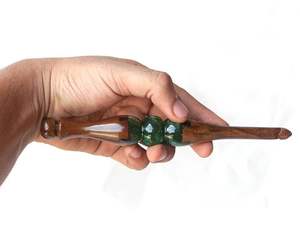 Resin And Wooden <b>Crochet</b> <b>Hooks</b> Set Multicolor Lightweight Comfortable Grip Durable For Knitting <b>Crochet</b> And DIY Yarn Crafts - Product Image 2