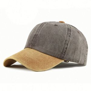 Gorra de Béisbol de Algodón Lavado de Dos Tonos, Teñida con Pigmentos, Sin Estructura, de Perfil Bajo, a la Moda, con Logotipo Personalizado, Regalo Promocional, Productos Destacados - Product Image 4