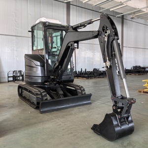 Mini excavadora 3,5 toneladas de gasolina diesel Bagger con cabina y aire acondicionado Piloto hidráulico Excavadora Ingeniería grande - Product Image 1