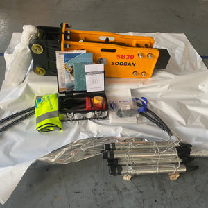 SOOSAN SB30 Brise-roche hydraulique de type supérieur CORPS PRINCIPAL PRODUIT FOURNIT DIRECTEMENT PAR L'USINE GARANTIE UN AN CARACTÉRISTIQUES STANDARD INCLUS - Product Image 1