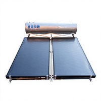 Chauffe-eau solaire pressurisé Handa 300L en acier inoxydable 304 mat, collecteur solaire à plaques plates en 2 parties, pour garage et maison