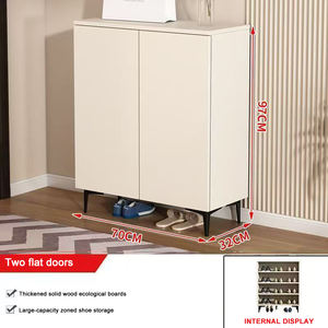 Mueble Zapatero Moderno Blanco Minimalista de Madera <span class=keywords><strong>para</strong></span> Entrada con Múltiples Puertas, Pedido al por Mayor <span class=keywords><strong>para</strong></span> Muebles de Hogar - Product Image 6