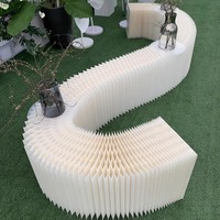 Table à desserts pliable, accessoires de mariage, colonne en papier pliable, support de présentation, décoration de mariage