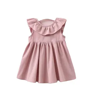 2022新しい夏の女の子のドレス赤ちゃんかわいいノースリーブパーティープリンセスドレス子供の幼児キッズガールズ服