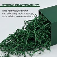 Remplissage en carton ondulé découpé vert biodégradable recyclable enduit de résine simple face pour emballage cadeau et artisanat