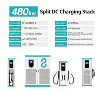 Station de recharge rapide DC pour véhicules électriques 240/960 kW, usage commercial et domestique