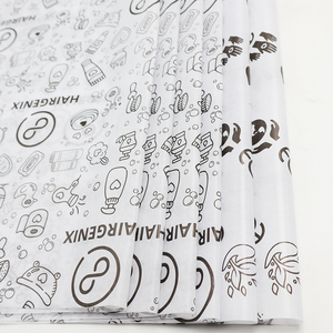 Papel de Seda para Envolver con Impresión de Logotipo Personalizado en Rosa, Blanco y Negro, para Ropa, Zapatos, Camisetas, Vino - Product Image 2