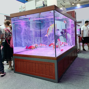 Acuario Grande para Peces <span class=keywords><strong>Koi</strong></span> y Goldfish, con Filtro de Fondo de Cristal Ultra Transparente, Diseño Desmontable para Sala de Estar u Oficina - Product Image 6