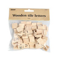 28482 120 pièces Lettres en bois DIY pour la décoration de cadeaux, la création de sous-verres alphabétiques et le jeu de Scrabble