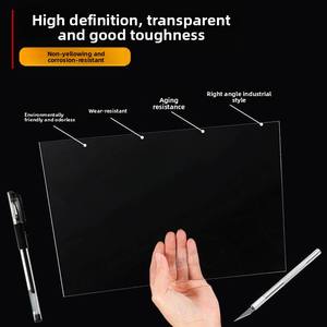 Lámina de Plástico <span class=keywords><strong>PVC</strong></span> <span class=keywords><strong>Transparente</strong></span>, Rollo de Película PET, Película para Marcos de Fotos, A4, Vidrio Suave, A3, Acrílico Delgado, Modelo 45062 - Product Image 5