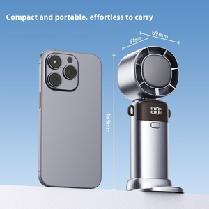 Multifunctional digital display electric condensing mini handheld <b>fan</b> - Product Image 3