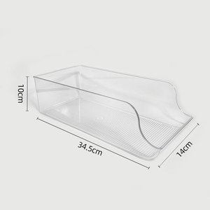 DS1266 Armarios de Cocina Organizador de Despensa, Organizador de Nevera, Dispensador de Latas y Bebidas, Soporte de Plástico Transparente para Refrigerador - Product Image 6