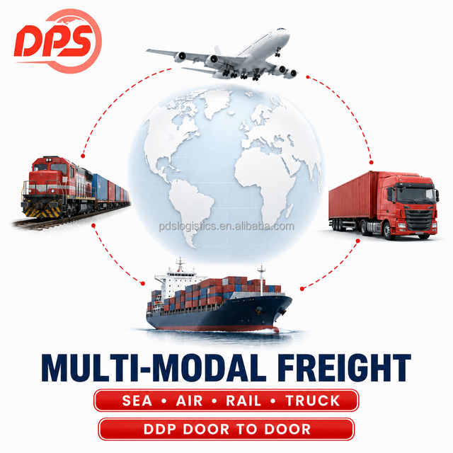Customized Multimodal Transport Solution China to UK DDP Door to Door Sea Rail Air Truck Forwarder Agent