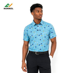 Polo de golf personnalisé à sublimation intégrale, sans coutures, respirant, à séchage rapide, avec col, pour hommes - Product Image 2