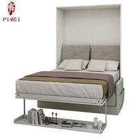 Lit mural Murphy avec canapé, nouveau design, pour salon, pliable, gain de place, vente en gros
