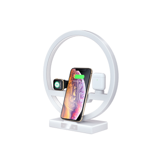 QI inalámbrico cargador de 30W rápido estación de carga con luz para el reloj de Apple <span class=keywords><strong>Airpods</strong></span> <span class=keywords><strong>iPhone</strong></span> <span class=keywords><strong>11</strong></span>/11pro/ 11pro. - Product Image 6