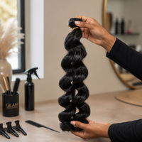 Cheveux synthétiques bouclés courts pré-bouclés pour tresses italiennes, cheveux à crocheter pour femmes