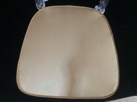 Coussin de chaise Chiavari en tissu PU de haute qualité, personnalisé pour mariage, avec rembourrage en éponge haute densité, amovible et doux