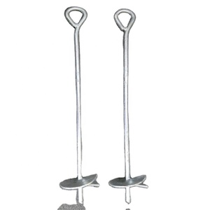 Ancre au sol en spirale chien cravate piquet Camping tente fixation <span class=keywords><strong>chevilles</strong></span> balançoire ensemble Trampoline ancres de sécurité - Product Image 1