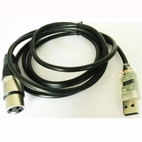 Câble de contrôle DMX, câble USB Rs485, câble XLR DMX512, équipement de scène