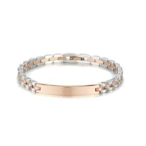 Custom 316l Stainless Steel <b>Men</b> Bracelet Engrave 14k 18k Gold Plated Fashion Chain Link Bracelets <b>for</b> <b>Men</b> - Product Image 6