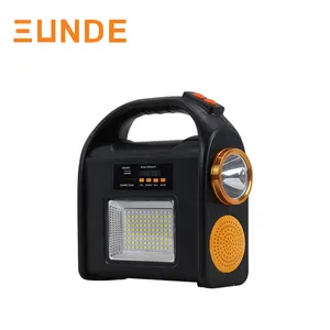 SUNDE 충전식 손전등 핸드 시스템 플래시 램프 야외 LED 솔라 토치 라이트