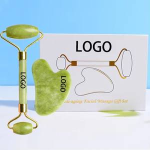 Nuovo Massaggiatore in <span class=keywords><strong>Pietra</strong></span> Verde Naturale, Rullo di <span class=keywords><strong>Giada</strong></span> a Doppia Faccia per <span class=keywords><strong>Viso</strong></span> e Collo, Massaggiatore Lifting Originale - Product Image 5