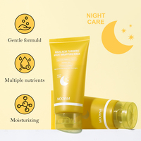 Máscara de envoltura nocturna de Ácido Kójico y cúrcuma, 80g, antiarrugas, eliminación de espinillas, nutre el cuidado de la piel, máscara de Gel suavizante con efecto Facial