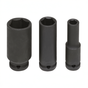 Fervi Long <b>Impact</b> <b>Socket</b> Wrench Set 3 Pc Metric Deep Drive Tool Kit - Product Image 2