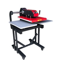 Presse à chaud pneumatique CUYI 40*60CM, double station coulissante, automatique, pour transfert thermique sur t-shirt, machine d'impression par sublimation