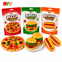 MPS Gummy Hamburger et Hotdog Mini Burger aigre personnalisé Gummies Bonbons
