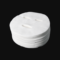 Masque jetable pour soins de la peau en tissu Tencel Lyocell 50 g/m² avec ouvertures faciales pour la production de masques à l'essence