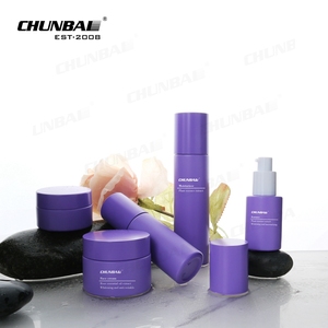 Pot en verre violet personnalisé avec logo, mignon, <span class=keywords><strong>pour</strong></span> crème visage et contour des yeux, sérum, flacons de luxe, ensemble d'emballage <span class=keywords><strong>pour</strong></span> <span class=keywords><strong>huiles</strong></span> cosmétiques 10-100ml, bouchon à vis - Product Image 4