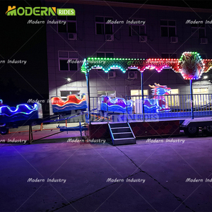 Montaña Rusa Móvil Dragón, Equipo de Diversión Montado en Remolque, Montaña Rusa Infantil para Carnaval en Venta - Product Image 2