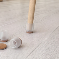 Protections de pieds de meubles en silicone, patins en feutre anti-rayures et anti-bruit pour tables, armoires et tables d'opticien