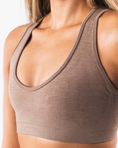 Soutien-gorge de gymnastique réversible personnalisé pour femmes soutien-gorge de sport sans couture de yoga de taille plus léger et respirant pour l'entraînement physique - Product Image 6