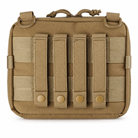 Pochette de rangement pour outils en polyester personnalisée avec sangles de fixation arrière et ouverture zippée