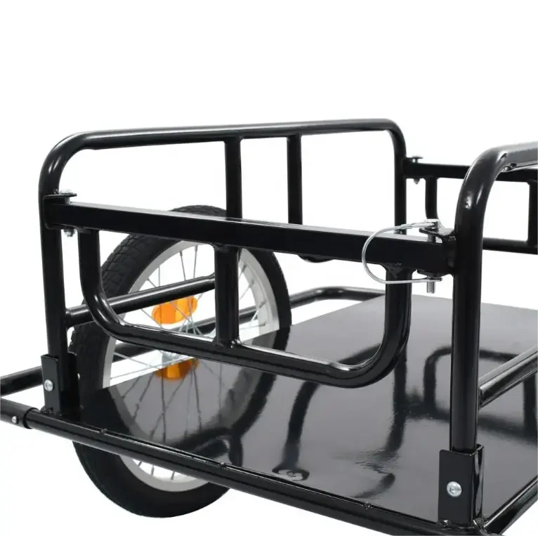 Steel Bicycle Folding Camper Utility Tool Bicycle Trailer Stroller Small Trailer For Bicycles