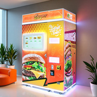 Distributeur automatique de hamburgers, distributeur automatique de hamburgers chauds, distributeur de micro-hamburgers avec lecteur de carte