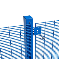 Clôture anti-escalade en maille haute densité 358, clôture de sécurité anti-intrusion pour la périphérie des parcs logistiques