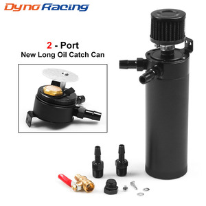 Récipient d'évacuation d'huile en alliage d'aluminium à deux trous avec filtre à air et vanne de vidange, récupération des gaz d'échappement du moteur diesel pour les nouveaux modèles de voitures - Product Image 1