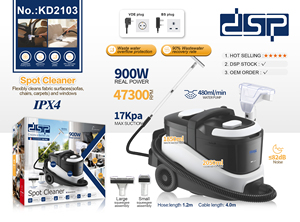 Aspiradora en Seco y Húmedo DSP <span class=keywords><strong>de</strong></span> 900W con Succión <span class=keywords><strong>de</strong></span> 17Kpa, Tanque <span class=keywords><strong>de</strong></span> Agua Limpia <span class=keywords><strong>de</strong></span> 2L y Tanque <span class=keywords><strong>de</strong></span> Residuos <span class=keywords><strong>de</strong></span> 1.8L para Limpieza <span class=keywords><strong>de</strong></span> Pisos y Ventanas del Hogar - Product Image 6