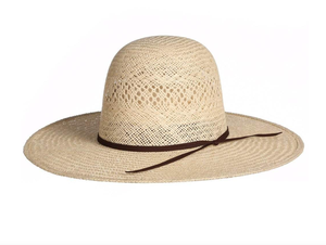 CL6303 Großhandel Hochwertige Jute Open Crown Stroh Cowboyhut Körper Custom Pattern Western Style Factory - Product Image 2