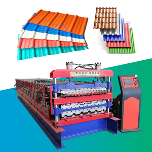 Trabajador fácil de operar máquina de fabricación de láminas de techo de metal 3 en 1 para fábrica de materiales de construcción - Product Image 4