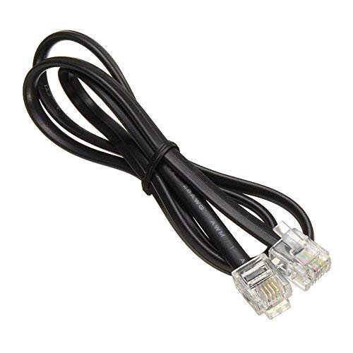 RJ12 4P4C Кристальные разъемы с ТПУ спиральным кабелем 2,0*4,6 мм телефонный шнур 24WAG