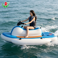 Jet ski gonflable motorisé renforcé pour adultes, cruiser électrique aquatique pour parc d'attractions