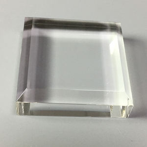 Toko Hadiah Museum Pajangan Mineral Blok Akrilik Kecil dengan Tepi Miring - Product Image 2