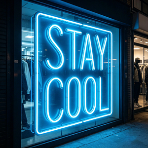 Letrero Comercial Personalizado de Neón LED con Cristal, Clasificación IP67, Logotipo con Garantía de 2 Años - Product Image 1